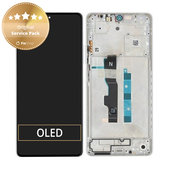 Xiaomi Redmi Note 13 5G 2312DRAABC - LCD zaslon + zaslon osjetljiv na dodir + okvir (Arctic White) - 5600040N1700 Genuine Service Pack