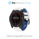 FixPremium - Dvobojni Silikonski Remen za Garmin (QuickFit 22mm), bijeli