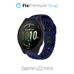 FixPremium - Univerzalni Silikonski Remen za Garmin (22mm), plavi