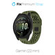 FixPremium - Univerzalni Silikonski Remen za Garmin (22mm), zeleni