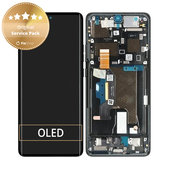 Motorola Edge 50 Ultra - LCD zaslon + zaslon osjetljiv na dodir + okvir (Forest Grey) - 5D68C24483 Genuine Service Pack