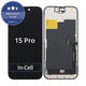 Zaslon In-Cell FHD za iPhone 15 Pro, Dodirni ekran s okvirom, FixPremium