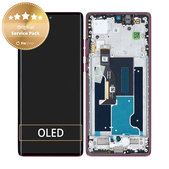Motorola Edge 50 Fusion - LCD zaslon + zaslon osjetljiv na dodir + okvir (Hot Pink) - 5D68C24345 Genuine Service Pack