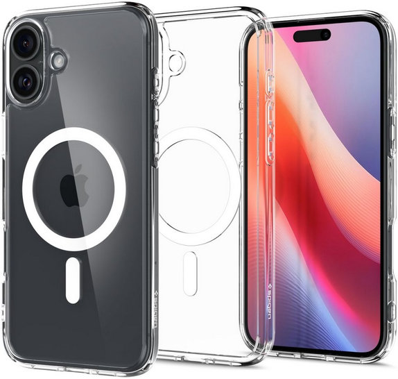 Spigen - Maska Ultra Hybrid z MagSafe za iPhone 16, bijela