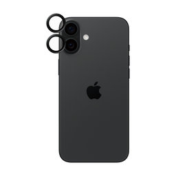 PanzerGlass - Zaštitni poklopac za objektiv kamere Hoops Ceramic za iPhone 16 a 16 Plus, crno