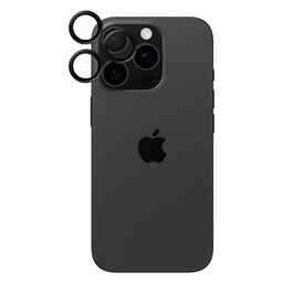 PanzerGlass - Zaštitni poklopac za objektiv kamere Hoops Ceramic za iPhone 16 Pro a 16 Pro Max, crno