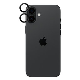 PanzerGlass - Zaštitni poklopac za objektiv kamere Hoops za iPhone 16 a 16 Plus, crno