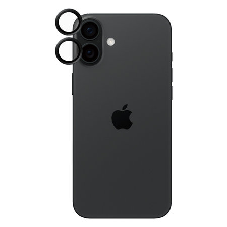 PanzerGlass - Zaštitni poklopac za objektiv kamere Hoops za iPhone 16 a 16 Plus, crno