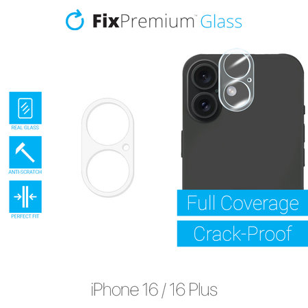 FixPremium Glass - Kaljeno Staklo zadnja kamera za iPhone 16 a 16 Plus