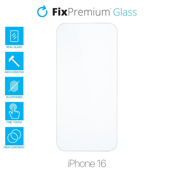 FixPremium Glass - Kaljeno Staklo za iPhone 16