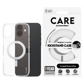 Maska Kickstand s MagSafeom za iPhone 16 Plus, Srebrna, CARE