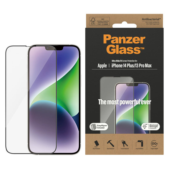 Kaljeno staklo UWF AB za Google Pixel 8 Pro, Crna, PanzerGlass