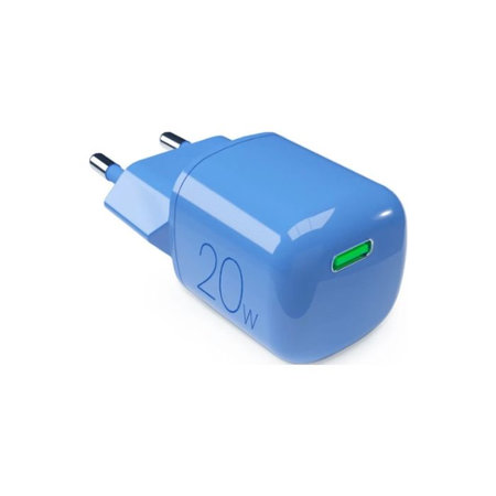 PURO - Adapter za punjenje MiniPro USB-C, GaN, 20W, blue lagon