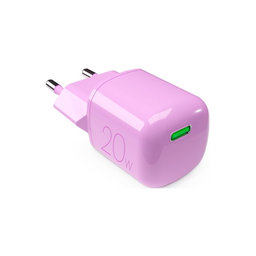 PURO - Adapter za punjenje MiniPro USB-C, GaN, 20W, coraltastic