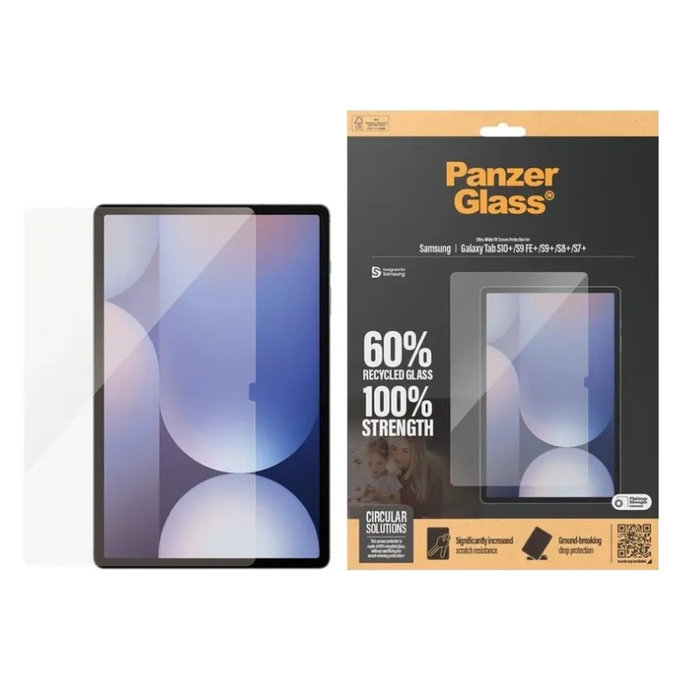Kaljeno staklo UWF za Samsung Galaxy Tab S8/S9 Plus, Prozirna, PanzerGlass