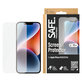 Kaljeno staklo Case Friendly za iPhone 16e/14/13 Pro/13, Crna, SAFE
