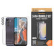 Bundle Hoops + Kaljeno staklo UWF + Hard Case D3O za Samsung Galaxy A25 5G, Prozirna, PanzerGlass