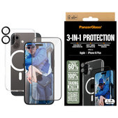 Bundle Hoops + Kaljeno staklo UWF + Hard Case za iPhone 16 Plus, PanzerGlass