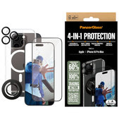 Bundle Hoops + Kaljeno staklo UWF + Hard Case + Magnetic Ring Mount za iPhone 16 Pro Max, PanzerGlass
