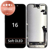 Zaslon za iPhone 16, Dodirni ekran s okvirom, Refurbished