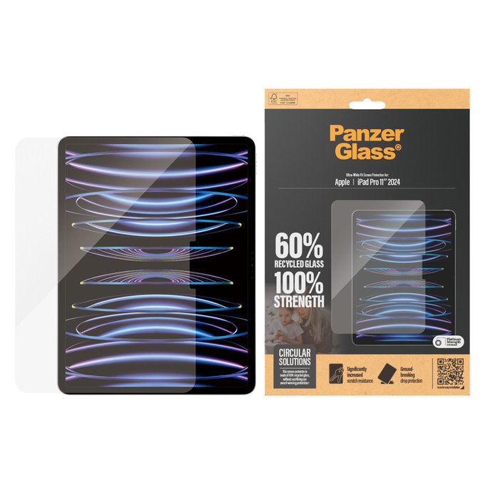 Kaljeno staklo UWF za iPad Pro 11'', Prozirna, PanzerGlass