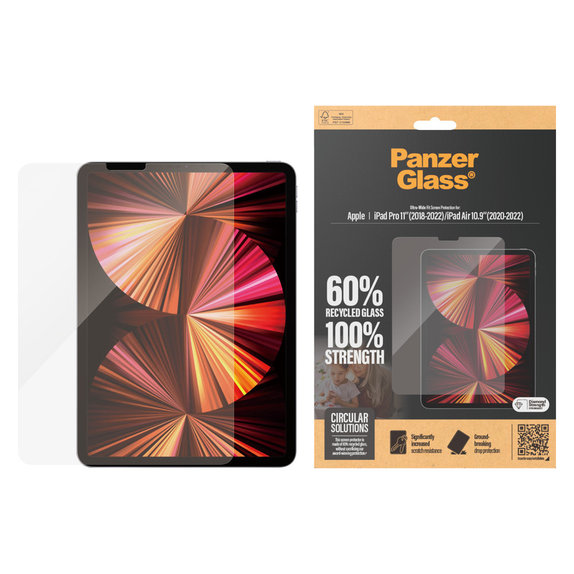 Kaljeno staklo UWF za iPad Pro 11"/Air 10,9'', Prozirna, PanzerGlass