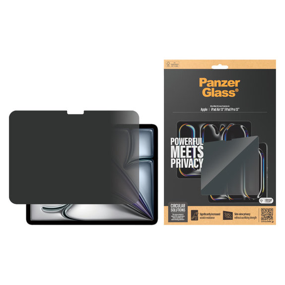 Kaljeno staklo UWF Privacy za iPad Pro 13"/Air 13'', Prozirna, PanzerGlass