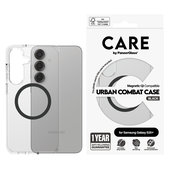 Maska Urban Combat s crnim QI za Samsung Galaxy S25+, Prozirna, PanzerGlass