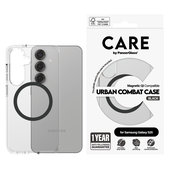 Maska Urban Combat s crnim QI za Samsung Galaxy S25, Prozirna, PanzerGlass
