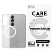 Maska Urban Combat s bijelim QI za Samsung Galaxy S25+, Prozirna, PanzerGlass