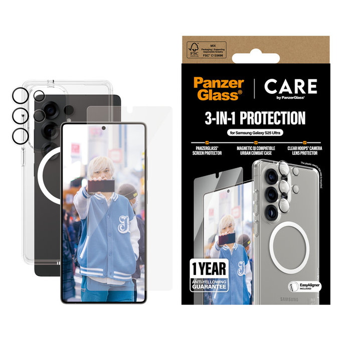 Bundle 3u1 za Samsung Galaxy S25 Ultra, PanzerGlass