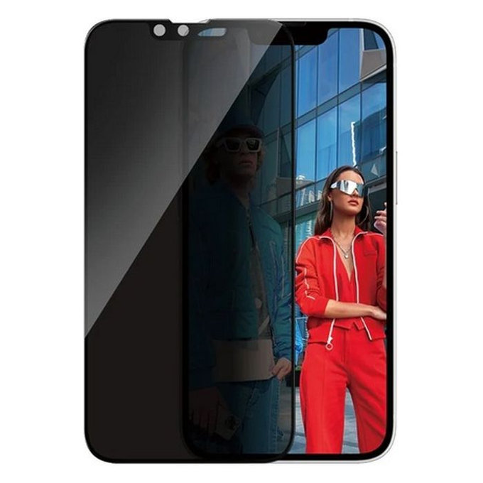PanzerGlass - Kaljeno Staklo UWF Privacy s aplikatorom za iPhone 13, 13 Pro, 14 i 16e, transparent