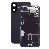 Apple iPhone 16 - Stražnje staklo kućišta + staklo kamere + metalni okvir + Magsafe magnet + Flex kabel (Black)