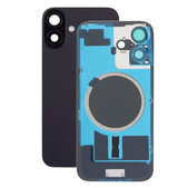 Apple iPhone 16 - Stražnje staklo kućišta + staklo kamere + metalni okvir + Magsafe magnet (Black)