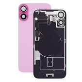 Apple iPhone 16 - Stražnje staklo kućišta + staklo kamere + metalni okvir + Magsafe magnet (Pink)