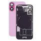 Apple iPhone 16 Plus - Stražnje staklo kućišta + staklo kamere + metalni okvir + Magsafe magnet (Pink)