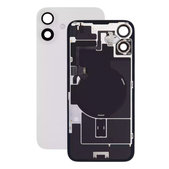 Apple iPhone 16 Plus - Stražnje staklo kućišta + staklo kamere + metalni okvir + Magsafe magnet (White)