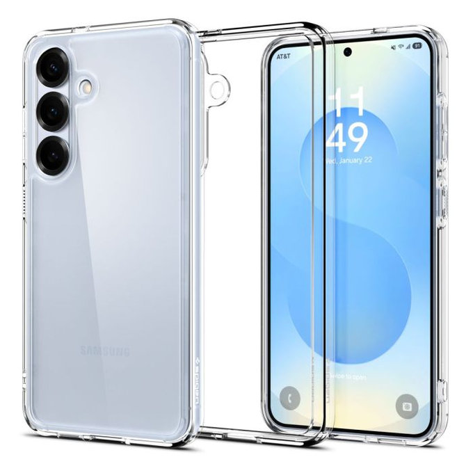 Spigen - Maska Ultra Hybrid za Samsung Galaxy S25+, Crystal Clear