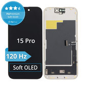 Apple iPhone 15 Pro - LCD zaslon + zaslon osjetljiv na dodir + okvir Soft OLED FixPremium 120Hz