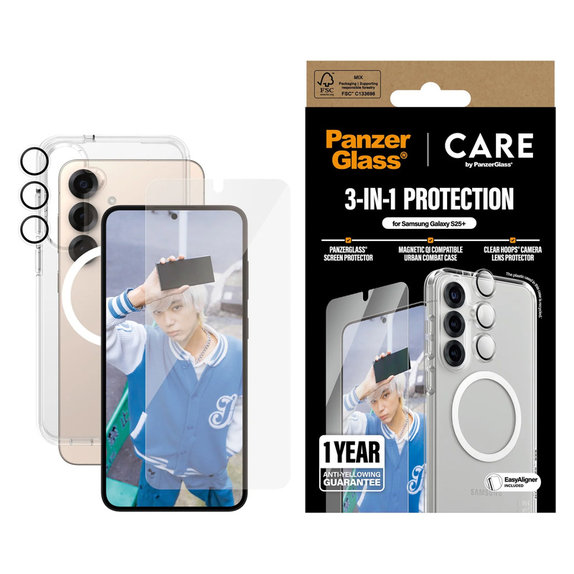 Bundle 3u1 za Samsung Galaxy S25+, PanzerGlass