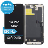 Zaslon Soft OLED za iPhone 14 Pro Max, Dodirni ekran s okvirom, DIAGNOSTIC