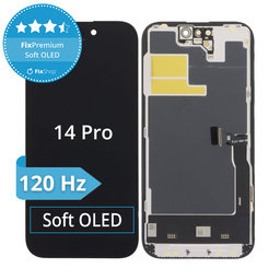 Zaslon Soft OLED za iPhone 14 Pro - Dodirno staklo + Okvir, DIAGNOSTIC