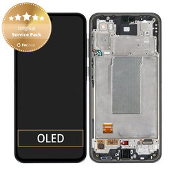Samsung Galaxy A36 A366E - LCD zaslon + zaslon osjetljiv na dodir + okvir (Awesome Black) - GH82-36841A Genuine Service Pack
