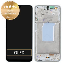 Samsung Galaxy A26 A266E - LCD zaslon + zaslon osjetljiv na dodir + okvir (White) - GH82-37049B Genuine Service Pack