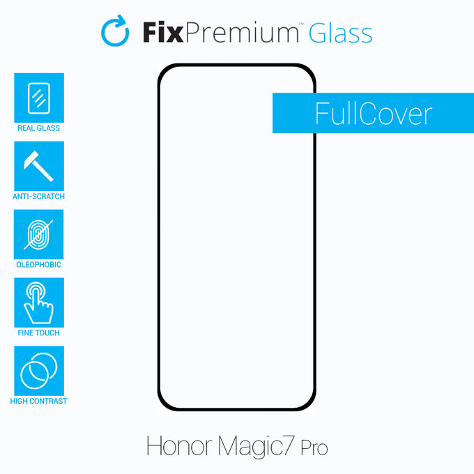 FixPremium FullCover Glass - Kaljeno Staklo za Honor Magic7 Pro