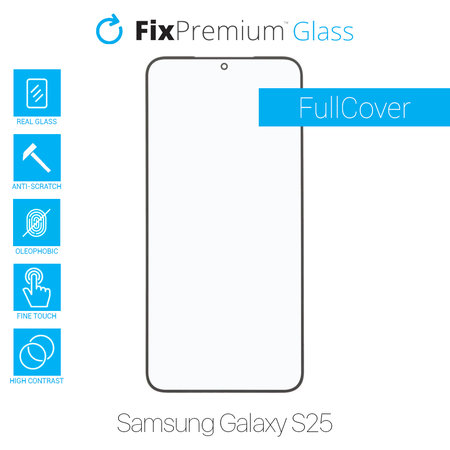 FixPremium FullCover Glass - Kaljeno Staklo za Samsung Galaxy S25