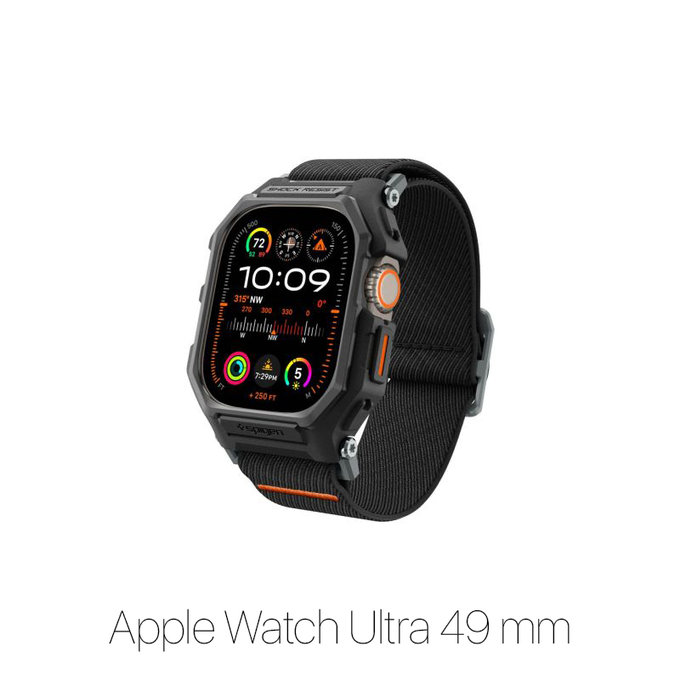 Spigen - Remen Lite Fit "Pro" za Apple Watch Ultra (49mm), Matte Black