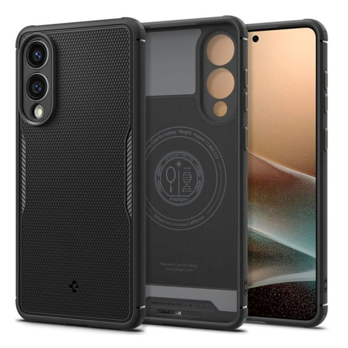 Spigen - Maska Core Armor s MagSafe za Samsung Galaxy S25 Edge, Matte Black