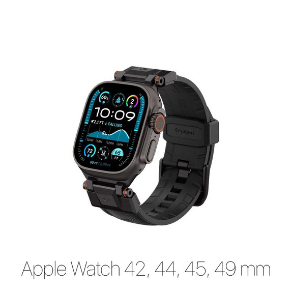 Spigen - Remen Durapro Armor za Apple Watch (42, 44, 45, 49mm), Black Edition