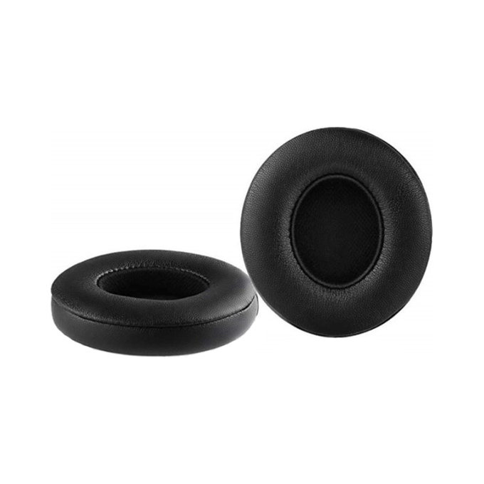 Zamjenski jastučići za uši za Beats Solo 2, 3, Memorijska pjena + PU Koža, Crne, 1 Par